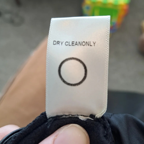 Her Entire Name Says Grace Women Black Bi-Leather Faux & Suede Pants Size Large - Picture 7 of 8